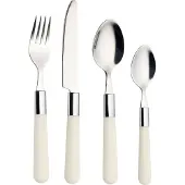 Echtwerk Bistro Besteck-Set 16TLG Essbesteck, Farbe:Creme