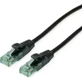 Roline RM Patchkabel Cat.6A UTP, schwarz, 5 m
