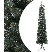 Syfax Künstlicher Weihnachtsbaum mit Ständer Schlank Grün 240 cm PVC