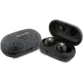 GUESS , Bluetooth 5.3 ENC Serie 4G Tactile Wireless Headphones mit Ladeetui, Schwarz