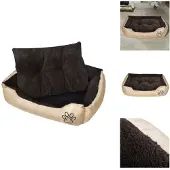 vidaXL Hundebett Beige und Braun XXL - Hundebetten