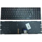 T-ProTek DEUTSCHE-Tastatur Schwarz mit Rot Beleuchtung komp. für Asus ROG Strix GL702VT-GC109T