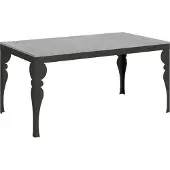 Itamoby - Ausziehtisch 160/420x90 cm Paxon Evolution Zement Gestell und Füße Anthrazit