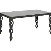 Itamoby Ausziehbarer Tisch 90x160/264 cm Karamay Evolution Cement Anthrazit Gestell