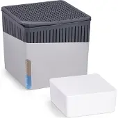 Wenko Raumentfeuchter Cube Grau 1000 g Calciumchlorid Nachfüllbar ohne Strom
