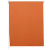 Mendler Rollo MCW-D52, Fensterrollo Seitenzugrollo Jalousie, Sonnenschutz Verdunkelung blickdicht 110x230cm orange