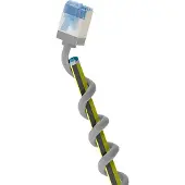 Goobay Ultraflexibles CAT 6A Patchkabel, slim, U/FTP, grau