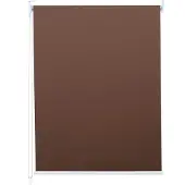 Mendler Rollo HWC-D52, Fensterrollo Seitenzugrollo Jalousie, 120x160cm Sonnenschutz Verdunkelung blickdicht braun