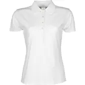 Tee Jays Damen Luxury Stretch Polo-Shirt, Kurzarm BC3307 (L) (Weiß)