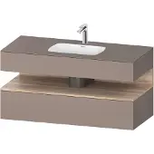 Duravit Einbauwaschtisch-Möbel-Set Qatego 120x55x60cm, E Ma/Ba m, Kon-WTU, B