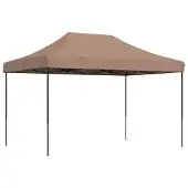 DKD Home Decor Partyzelt Faltbar Pop-Up Braun 410x279x315 cm