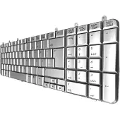 T-ProTek DEUTSCHE - Tastatur / Silber für HP Pavilion dv7-1220eg