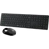 Rapoo 9850M, Kabellos, RF Wireless + Bluetooth, Scherenschalter, QWERTZ, Grau, Maus enthalten