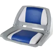 Syfax Bootssitz Klappbar mit Polster in Blau-Weiß 48x51x41 cm