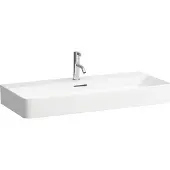 Laufen VAL Waschtisch, unterbaufähig, 3 Hahnlöcher, ohne Überlauf, 950x420mm, H810287A001581, Farbe: Weiß mit LCC Active