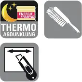 Gardinia Seitenzug-Rollo Thermo ENERGIESPAREND 441 weiß 102 x 180 cm