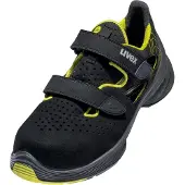 Uvex 1 G2 Sandalen S1 schwarz, gelb Weite 10 Gr. 40