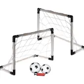Master Set mit 3 Fußballtoren + Ball und Pumpe