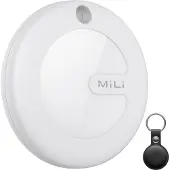 Ultron MiTag Smart Geo Tag – Bluetooth Schlüsselfinder, Tracker Sachenfinder & Koffer-Tracker für Apple Wo ist? App (iOS Only), IP67 weiß+schwarz