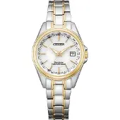 Citizen Damen Armbanduhr EC1186-85A Eco-Drive Funk bicolor