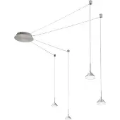 FABAS LUCE Isabella LED-Hängeleuchter aus Metall und Methacrylat 3410-49-212