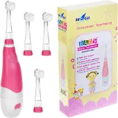 Seago Schallzahnbürste SG-902, Aufsteckbürsten: 4 St., Schallzahnbürste für Kinder rosa