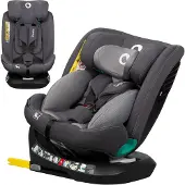 Lionelo Autokindersitz Bastiaan One i-Size, ab Geburt bis 12 Jahren, ab 0 kg bis 36 kg, Dri-Seat, 360 Grad - Grey Stone
