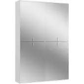 Ebuy24 ProjektX Kleiderschrank 8 Türen weiß. Spiegel.