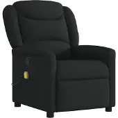 Syfax Massagesessel Schwarz Stoff