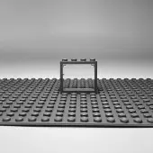 LEGO 1x4x3 Fenster Transparent Grauer Rahmen für Haus, Gebäude NEU! Menge 100x