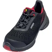 Uvex 1 G2 Halbschuhe S1P schwarz, rot Weite 14 Gr. 40