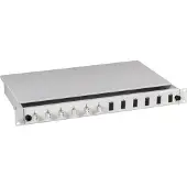 Efbe-Schott Spleißbox LC 50/125µm OM2 nicht -- ausziehbar 12 Pigtails/6 Kuppl.