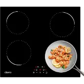 CIARRA Einbau Induktionskochfeld 60 cm Kochfelder 4 Zonen Timer 6000W VM4BIH-C
