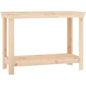 DKD Home Decor Werkbank 110x50x80 cm Massivholz Kiefer