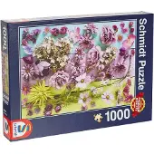 Schmidt Puzzle Violette Blüten - 1000 Teile - Blumenmotiv