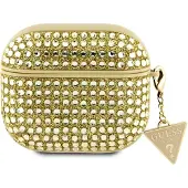GUESS Apple AirPods 3 Case Rhinestone Triangle Charm Schutzhülle Etui