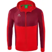 Erima Six Wings Trainingsjacke mit Kapuze Rot/Bordeaux - L
