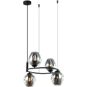 ITALUX MDM-4045-4 BK + SG Roxane moderne Pendelleuchte 4x40W E27 IP20