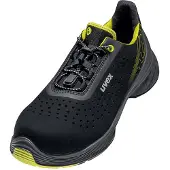 Uvex 1 G2 Sicherheitsschuh S1 Halbschuh gelocht schwarz/gelb 42