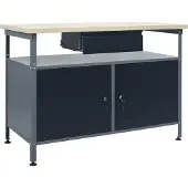 Syfax Werkbank Schwarz 120x60x85 cm Stahl