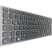 T-ProTek DEUTSCHE - schwarz + Rahm + Beleuchtung Tastatur kompatibel für Sony Vaio VPCS13V5002B