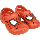 Spiderman Clogs Kinder – EVA Gartenschuhe mit Licht – Fanartikel Jungen 29