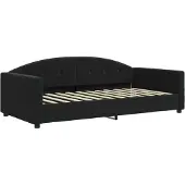 Syfax Tagesbett Schwarz 100x200 cm Samt