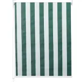 Mendler Rollo HWC-D52, Fensterrollo Seitenzugrollo Jalousie, 100x230cm Sonnenschutz Verdunkelung blickdicht grün/weiß