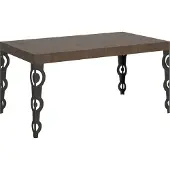 Itamoby Ausziehbarer Tisch 90x160/264 cm Karamay-Walnuss-Anthrazit-Gestell