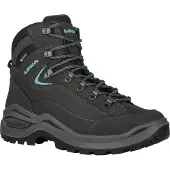 Lowa Renegade EVO GTX Damen Wanderstiefel grau türkis Nubukleder - Größe: UK 7,5