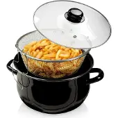Nava Emaillierter Topf mit Sieb zum Frittieren - 4L