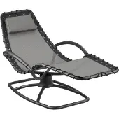 TecTake Gartenliege Toulon, ergonomisch, Schwingfunktion