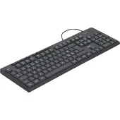 Hama USB-Tastatur CK-200, kabelgebunden, Schwarz, QWERTZ