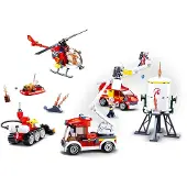 Sluban Schnellfeuer-eingreiftruppe 490 Stücke Silber Silber One Size
